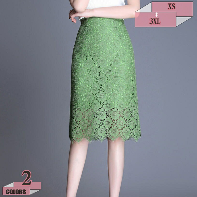 レーススカート 春夏 可愛い 裏地付き レディース シンプル タイト 上品 女性らしい 総レース ストレッチ セクシー 通勤 普段着 お出かけ お仕事 通勤 デート オフィス スリット スカート レーススカート レース チュールスカート gratiahome