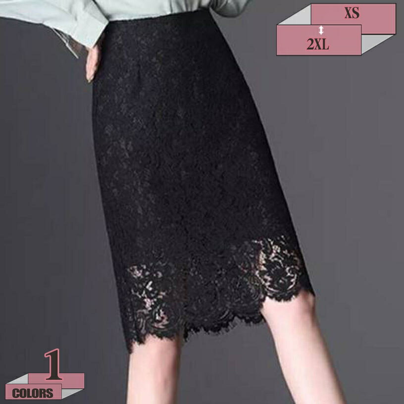 レーススカート タイトライン 華やかなレース Aライン 着痩せ 体型カバー タイトスカート ストレッチ ひざが隠れる ミディ丈 裏地あり ミディ丈 足首を魅せる レース素材 通勤 通学 お出掛け ショッピング 花柄 スカート gratiahome