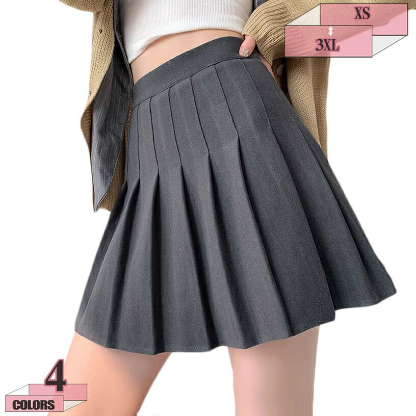 500円OFFクーポン プリーツスカート 春夏 ミニスカート シンプル コスプレ ミニスカ 無地 セクシー ミニ丈 インナー付き テニス かわいい 着痩せ 美尻 高見え 美尻 涼しげ 爽やか フレア ひざ丈 プリーツスカート Aライン タックスカート gratiahome
