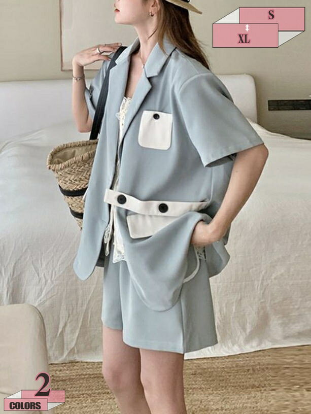 1000��OFF�����ݥ� ���åȥ��å� ��ǥ����� ������ Ⱦµ ���㥱�å�+���硼�ȥѥ�� �岼 2�� ���å� �����奢�� �ե����ޥ� OL �̶� �̳� ����...