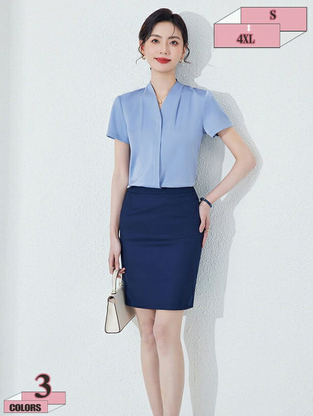 1000円OFFクーポン おしゃれ 細見せ スーツ セットアップ レディース 半袖ブラウス＋ペンシルスカート 通勤 フォーマル 二次会 卒業式 入学式 大きいサイズ 七五三 服装 礼服 OLセット 2点 衣装 セクシー ミニスカート 制服 リクルート 秘書 gratiahome
