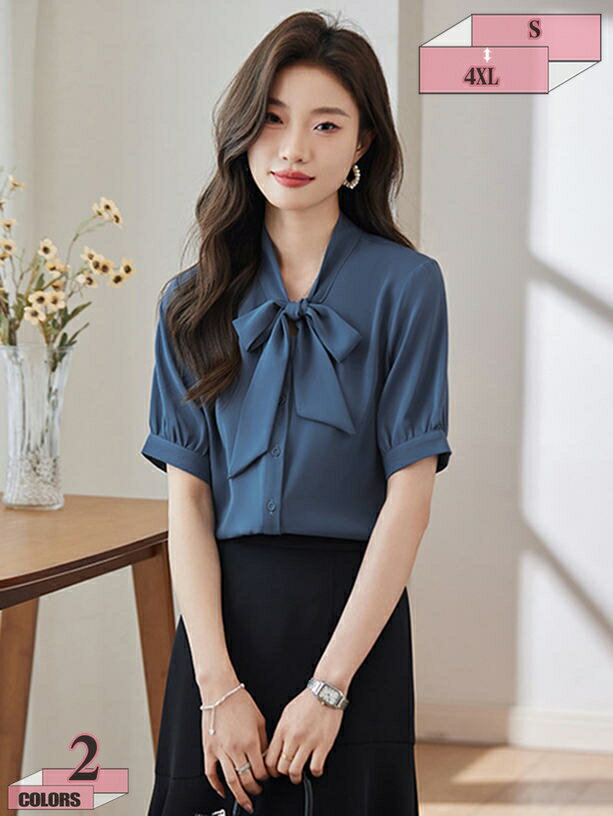 スカートスーツ セットアップ レディース 膝丈スカート 2点セット シャツ+スカート 女性 日常 カジュアル 上品 オフィス ビジネススー..