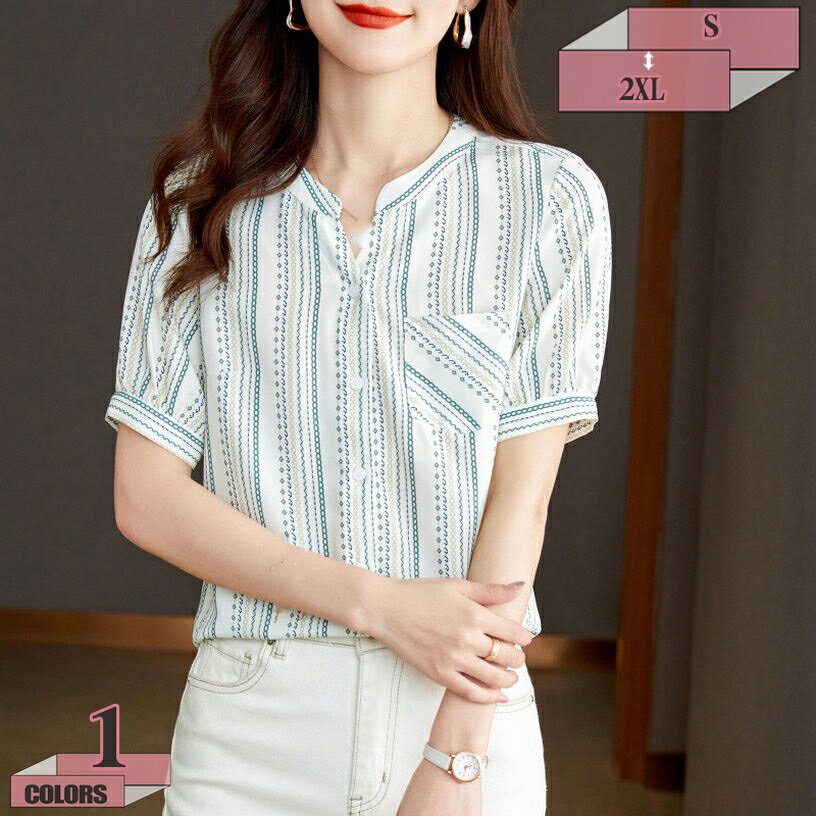 500円OFFクーポン シャツ ブラウス 半袖 シフォン オシャレ レディース ワイシャツ ホワイト 白 ブラック 黒 上品 大人 夏 Vネック フォーマル 事務服 オフィス ビジネス 通勤 OL フェミニン きれいめ おしゃれ かわいい 夏 ワイシャツ gratiahome