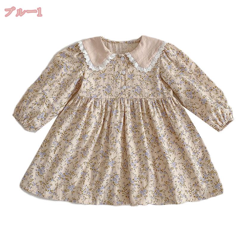 1000円OFFクーポン ワンピース 半袖 春 夏 春夏 女の子 服 キッズ 花柄 リバティ柄...