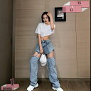 1670円OFFクーポン ロングパンツ レディース カーゴパンツ 美尻 原宿 サイドポケット イージーパンツ ストリート系 ダンス カジュアル ゆったり デニム...