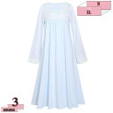 760円OFFクーポン 長袖 ネグリジェ 綿 春 姫系 エレガント 甘え系 ゆったり 大きいサイズ パジャマ 花柄刺繍 やわらか コットン 外着 ルームウェア ...