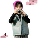 760円OFFクーポン キッズ ダウンベスト 男女兼用 秋冬 子供服 軽量 保温 防寒 袖なし キッズベスト ポケット付き 可愛い アウター カジュアル 軽い ...