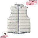 1670円OFFクーポン キッズ ダウンベスト 女の子 男の子 ポケット付き ボーイズ ダウン90%ダウン ジュニア 無地ベスト 防寒 前開き アウター ライト...
