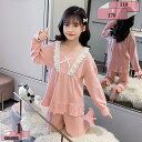 760円OFFクーポン パジャマ 上下セット 長袖 長ズボン 部屋着 寝間着 2点セット 夏 秋 冬 春 キッズ 子供 幼稚園 保育園 子供服 女の子 トップス パンツ キッズパジャマ カジュアル 快適 肌触りがいい ベビー きれい お嬢様 可愛い ギフト gratiahome