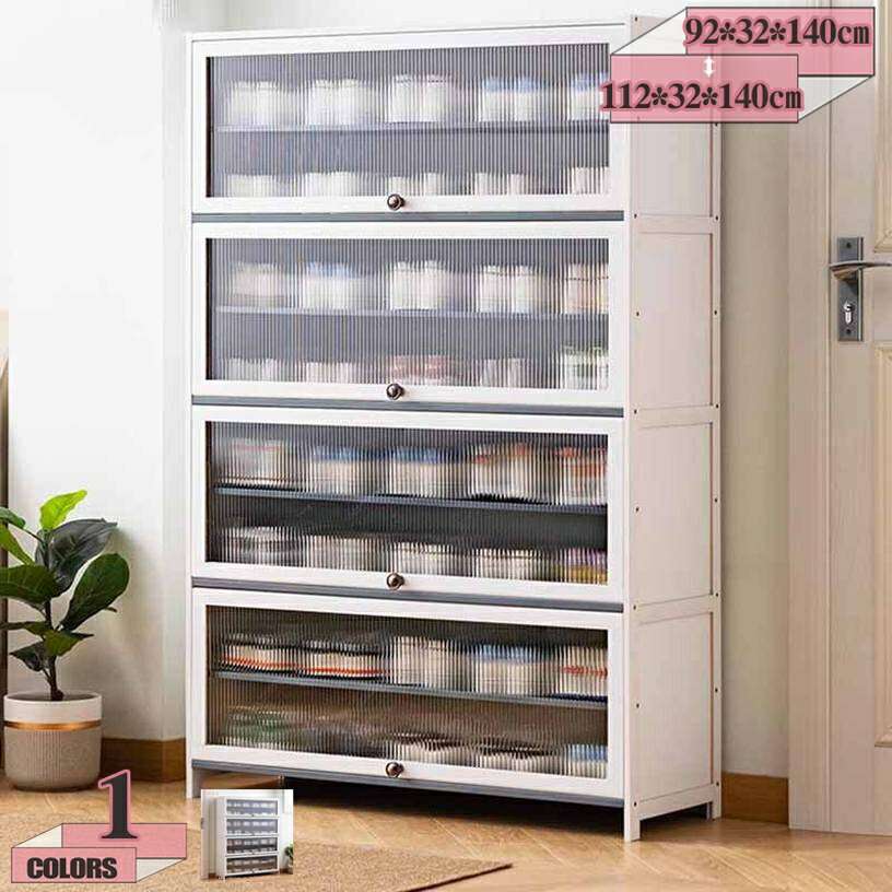 2000円OFFクーポン シューズラック 下駄箱 竹製 シューズキャビネット 8段 大容量 シューズボックス 扉付き 長虹アクリル素材 靴棚 靴収納 靴入れ コンパクト 省スペース 廊下 玄関収納 防塵 防臭 通気 収納棚 本棚 お部屋 キッチン gratiahome