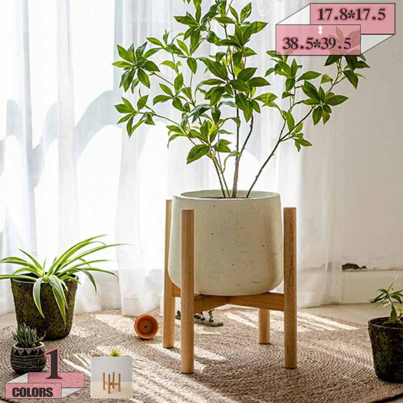 500円OFFクーポン ポットスタンド 園芸ラック プランタースタンド フラワースタンド 木製 植木鉢 ガー..