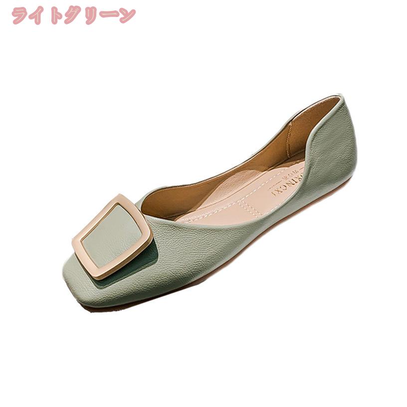 1000円OFFクーポン バレエシューズ レディース スクエアトゥ パンプス 痛くない エナメル おしゃれ バレエパンプス 黒 フラットシューズ カジュアル 女子会 走れるパンプス 幅広 柔らかい ローヒール 通学 通勤 仕事用 結婚式パンプス Vカット gratiahome gratiahome-10029796 グラティアHOME サンプル画像3