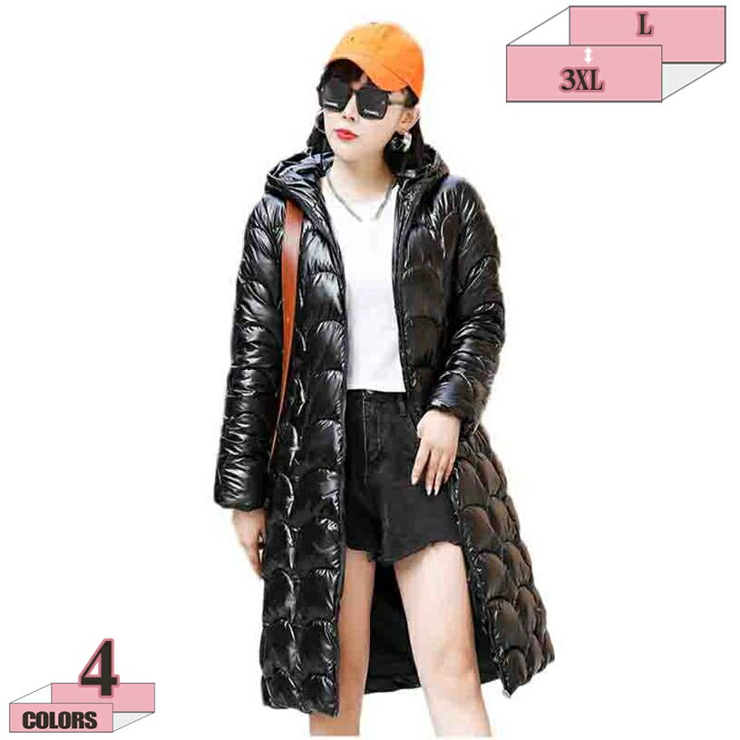 777円OFFクーポン ダウンジャケット レディース あったかい ロング ダウンコート ロング丈 パーカー トップス 厚手 フード付き ジッパー ファッション おしゃれ 可愛い ゆったり 暖かい 防寒 大きいサイズ アウター 長袖 防寒 防風 無地 シンプル 日常 gratiahome
