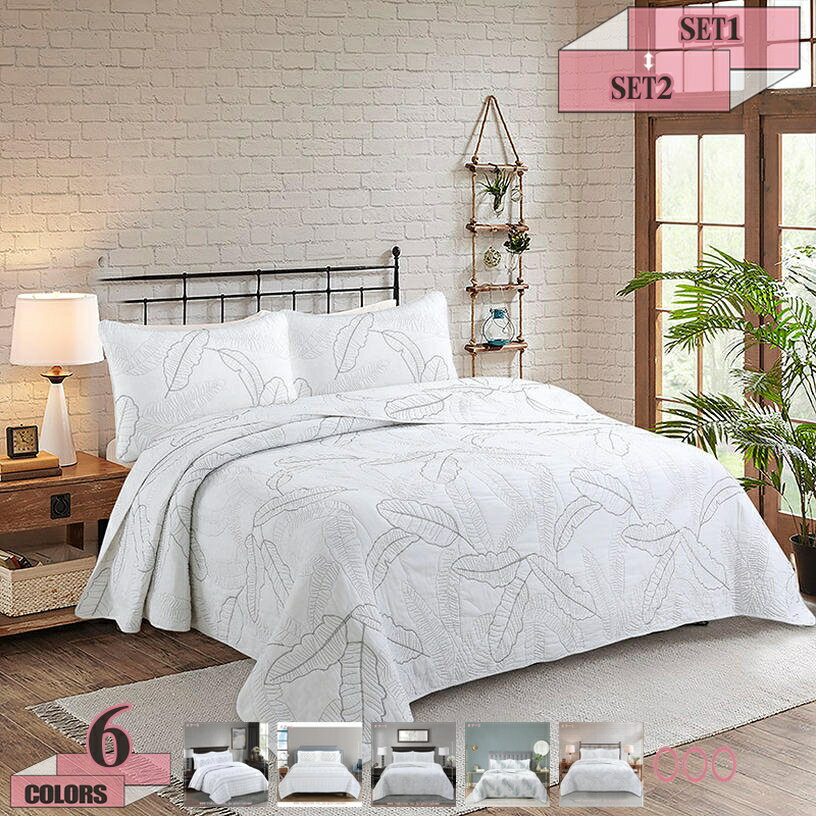 1000円OFFクーポン 北欧ベッドカバー ベッドスプレッド インテリア 田園風 和式 模様替え キルト おし..