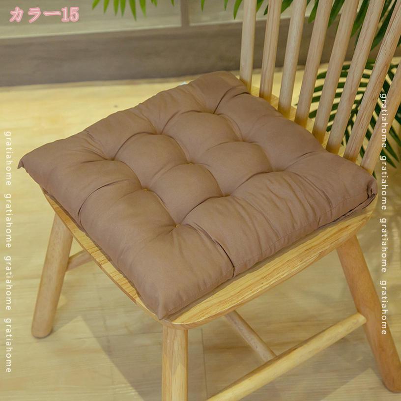 グラティアHOMEの480円OFFクーポン ふわふわ 座布団 椅子 クッション チェアパッド 厚め ダイニング いす チェア クッション 体圧分散 滑り止め シートクッション 椅子用座布団 チェアクッション 洗える 通气性 オフィス 和室 洋室 多用途 年寄り 両親 gratiahome｜アングル2