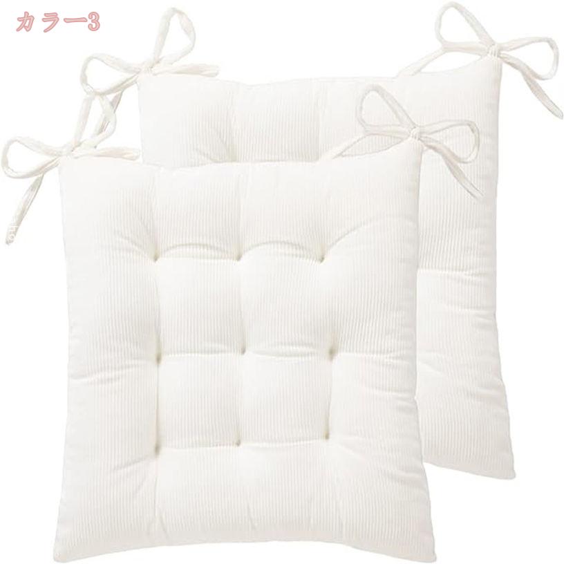 500円OFFクーポン 座布団 大きい 厚手 クッション 椅子 ざぶとん 2枚セット ふわふわ オールシーズン シートクッション 洗える 高反発 フロアクッション お尻が痛くならない 北欧 シンプル おしゃれ チェアクッション チェアパッド gratiahome [2]