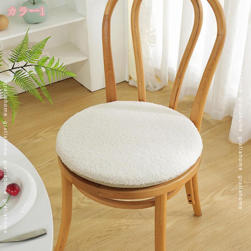 500円OFFクーポン 座布団 ざぶとん 椅子 クッション チェアパッド 厚め 2枚セット ふわふわ オールシーズン シートクッション ダイニングチェア用 クッション フロアクッション おしゃれ シンプル 瞑想 民宿 座り心地いい お尻に優しい gratiahome [3]