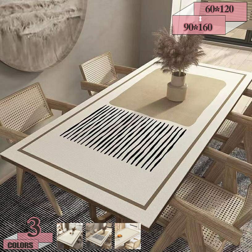 1000円OFFクーポン 耐熱 撥水 PUレザー テーブルマット ダイニングテーブル ティーテーブル 北欧 デスクマット 食卓カバー 幾何学柄 テーブルクロス おしゃれ シンプル 防水 防油 滑り止め 汚れ防止 傷防止 gratiahome