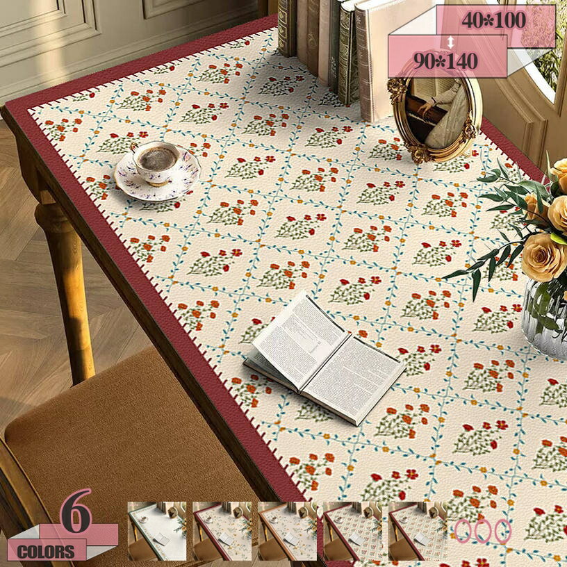 500円OFFクーポン 耐熱 テーブルクロス おしゃれ テーブルマット デスクマット 長方形 防水防油 汚れ防止 防滑 手入れ簡単 食卓カバー ダイニング 撥水 ティーテーブル センタークロス 清潔しやすい サイズ選択可能 gratiahome