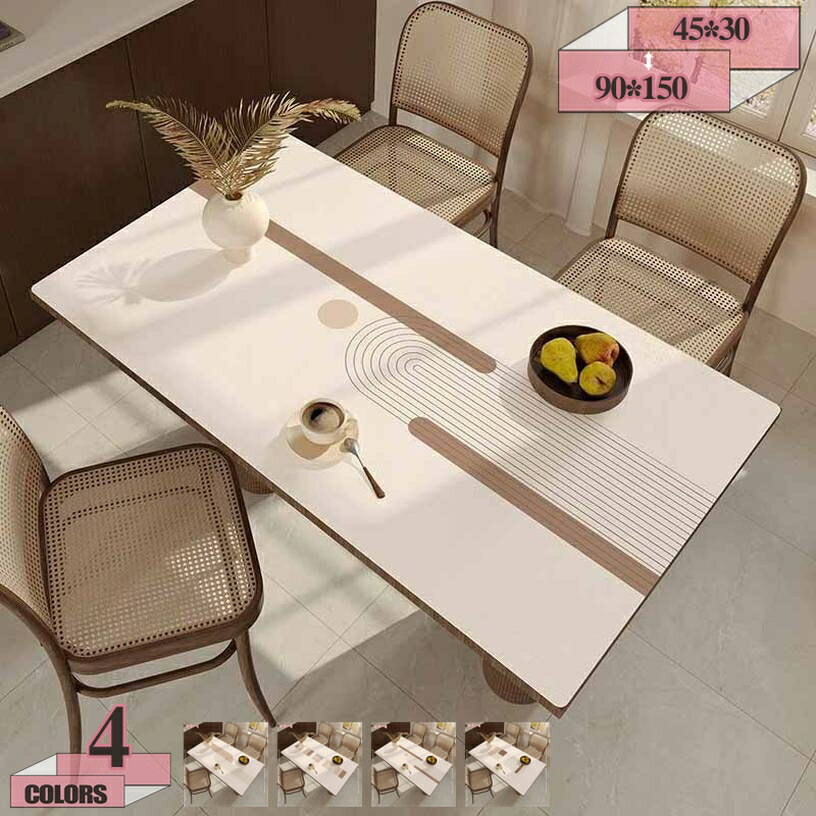 500円OFFクーポン テーブルクロス テーブルマット デスクマット テーブルカバー 多機能 撥水加工 耐久 汚れ防止 耐熱 北欧 撥油 食卓カバー キズ防止 シンプル ダイニング gratiahome