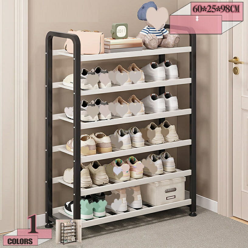 500円OFFクーポン シューズラック 下駄箱 靴 収納 スリム 靴箱 省スペース 靴置き 靴収納 靴収納ラック おしゃれ 大容量 玄関収納 玄関 棚 通気性 収納棚 靴置き棚 スリッパ スニーカー 靴入れ 観葉植物 本棚 縦型 組み立て式 gratiahome