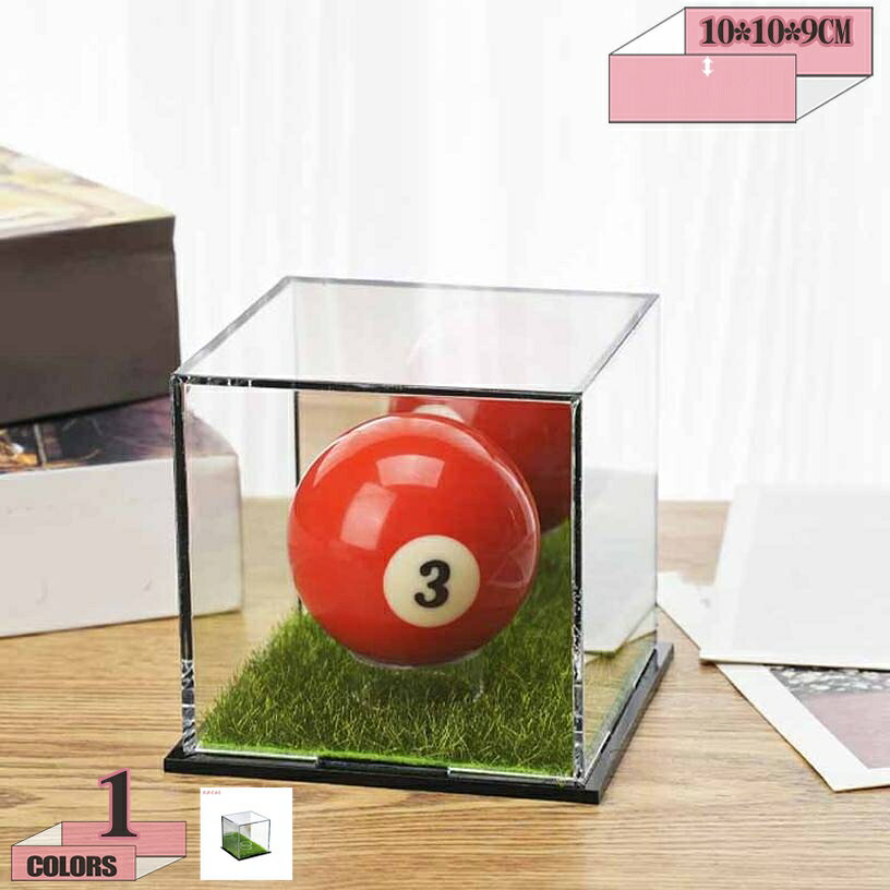 300円OFFクーポン 野球ボールケース防塵 芝生台座 ホームランボール コレクション アクリル製 ディスプ..