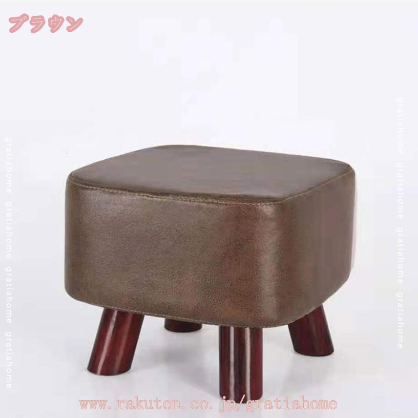 1000円OFFクーポン オットマン フットレスト 正方形 足置き 脚置き オシャレ おしゃれ PUレザー ロータイプ 腰掛 リビング ソファ 四角 シンプル 北欧 シンプル モダン おしゃれ 木製 椅子 ウッド 丸 イス 椅子 チェア コンパクト かわいい 北欧 シンプル [3]