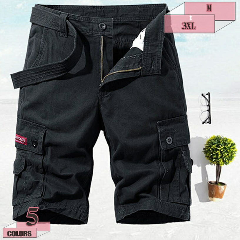 1000円OFFクーポン アウトドア ハーフパンツ メンズ ひざ下 5分丈 五分丈 カーゴパンツ ワークパンツ ひざ下 スポーツ オシャレ 通気性 ボトム ボトムス 大きいサイズ 30代 40代 50代 春 夏 秋 黒 ショートパンツ gratiahome