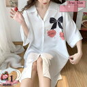 ルームウェア レディース ワンピース ネグリジェ 前開き シルクタッチ 吸汗 通気 薄手 ゆったり おしゃれ シャツワンピ 膝丈 部屋着 春 夏 秋 セクシー ランジェリー パジャマ シャツ風 寝巻き ナイトガウン お泊り gratiahome