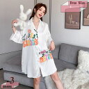 1670円OFFクーポン パジャマ レディース 夏 ルームウェア シャツ風 ワンピース 長袖 ゆったり 部屋着 前開き ネグリジェ セクシー ランジェリー ナイ...
