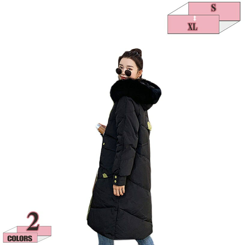 1000円OFFクーポン ダウンコート 超ロング レディース ロング エコファー ダウンジャケット Aライン 帽子付き フード 撥水 ベンチ レディース ファー付き 着痩せ 大きいサイズ 黒 防寒着 おしゃれ 厚手コート 20代 30代 40代 50代 韓国ファッション gratiahome