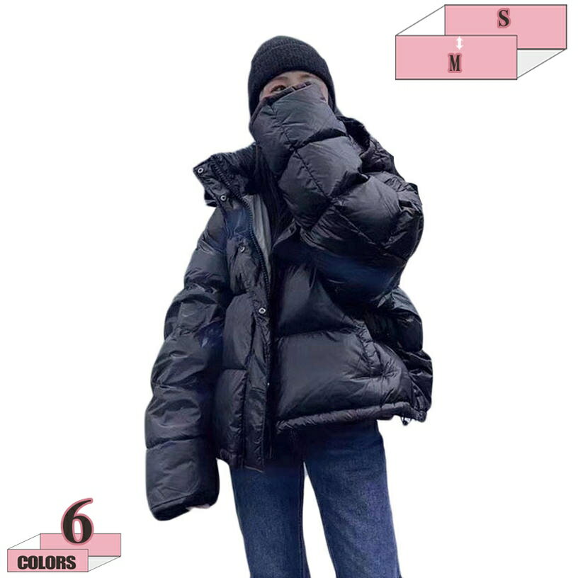1000円OFFクーポン ダウンジャケット 男女共用 ショート アウター 冬 防寒 レディース ダウンコート 韓国ファッション 冬服 フード付き..