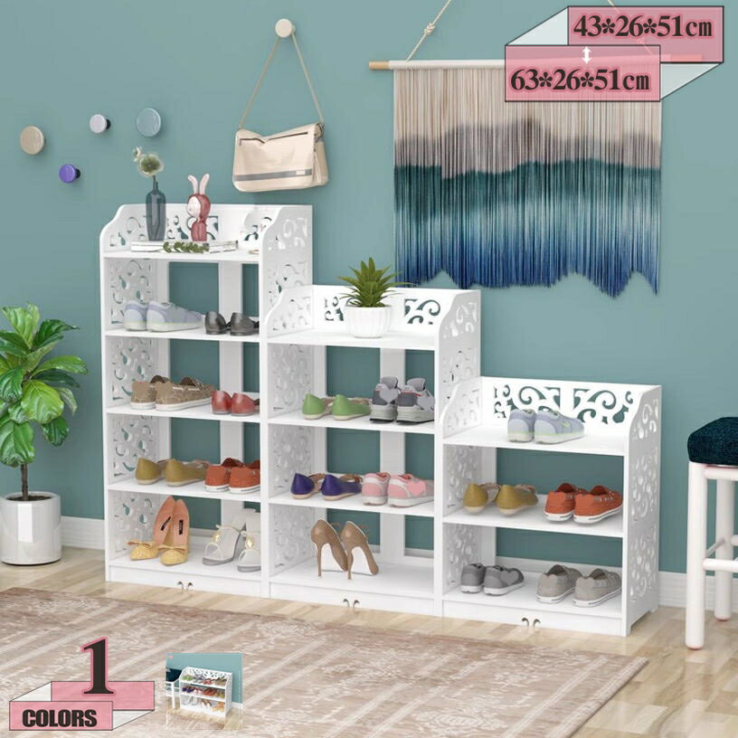 シューズラック 靴棚 下駄箱 オープンシェルフ 靴置き 靴箱 玄関 靴 収納 スリム おしゃれ 靴入れ 棚 ..