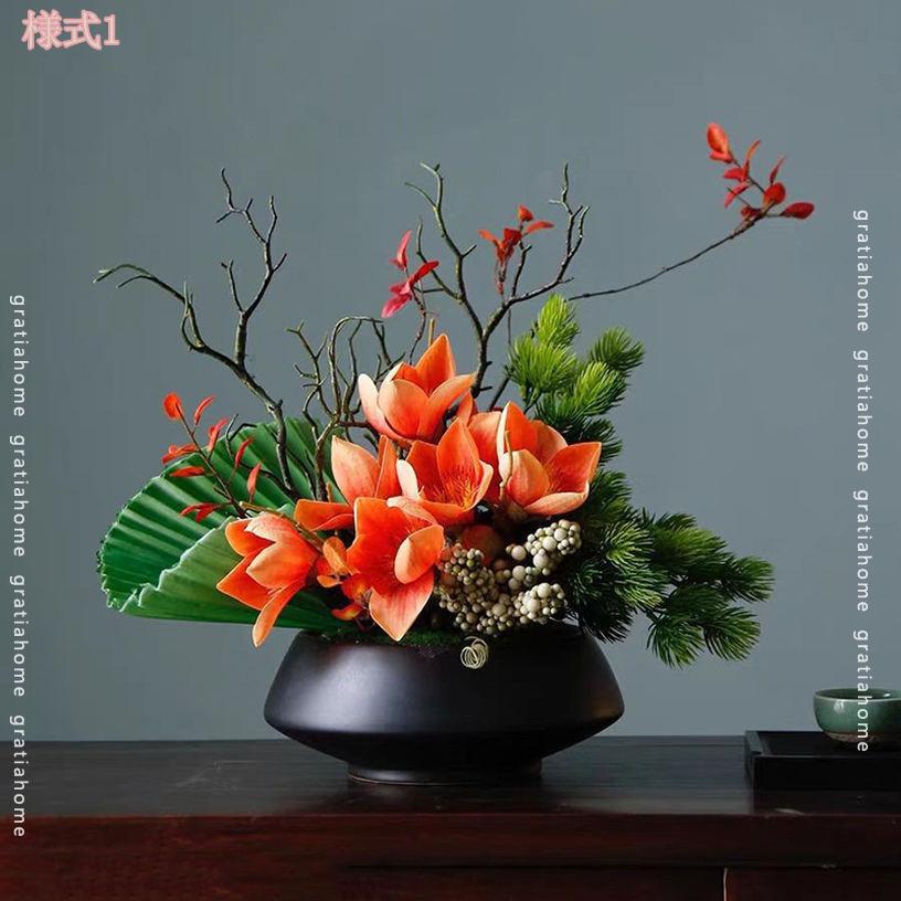 2000円OFFクーポン フェイクグリーン 造花 鉢植え おしゃれ 人工観葉造花 観葉植物 オフィス 置物 インテリア 卓上 枯れない花 贈り物 店祝い花 部屋飾り プレゼント フラワーアレンジメント テーブルセンターピース コーヒーディスプレイ用 gratiahome gratiahome-10105582 グラティアHOME サンプル画像2