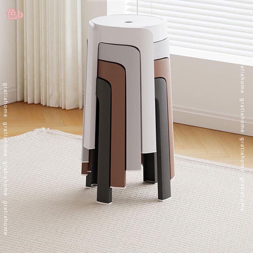 2000円OFFクーポン スタッキングチェア スタッキングスツール 屋台イス 椅子 チェア スツール プラスチックスツール スタッキングチェアー 腰掛けイス 積み重ね 頑丈 耐久性 耐荷重 多機能 家庭 来客用 リビングルーム 収納便利 場所取らない 省スペース gratiahome [3]