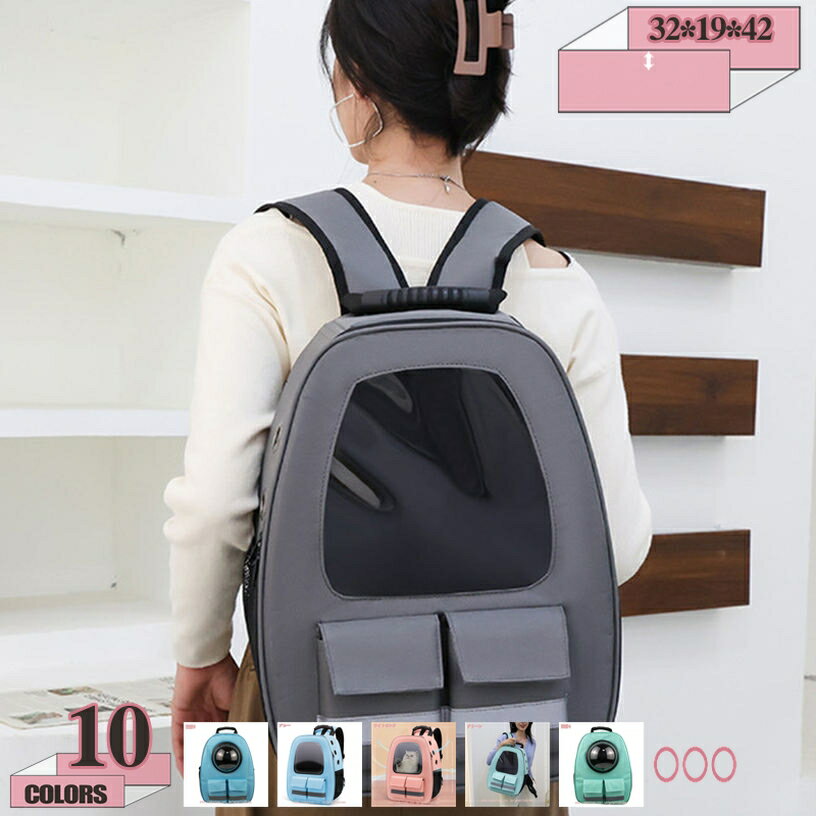 300円OFFクーポン 猫用 小型犬用 ペットキャリーバッグ 犬 ペット リュック メッシュ 猫 キャリー ペッ..