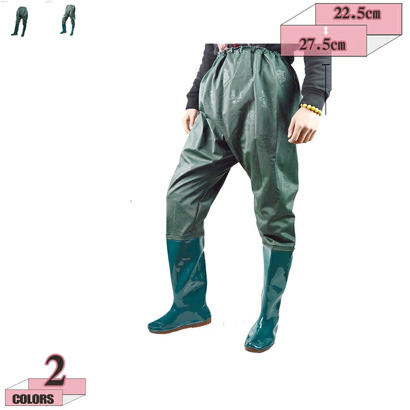 表地：PVCメイン素材：PVC○メイン素材：PVC 【サイズ】：22.5cm 23.0cm 23.5cm 24.0cm 24.5cm 25.0cm 25.5cm 26.0cm 26.5cm 27.0cm 27.5cm 22.5センチ 23センチ 23.5センチ 24センチ 24.5センチ 25センチ 25.5センチ 26センチ 26.5センチ 27センチ 27.5センチ○【完全防水】：アッパーとソールが隙間0、一体成型した仕様で、ビッシリしても足が乾燥した状態に保ち、完全に防水を実現できます。雨の日に足が濡れる心配がないので安心してください。○【PVC素材】：かさ張りにくく、柔らかなPVC素材を使用しているので、長靴感覚で気軽に使えてちょっとした作業等に重宝します。 ソールはグリップのいい深溝のラジアル底で、船上でも使え、スパイクとは違って音も少なく、床を傷つける事もありません。○【特徴】：腰部までのウェーダーにデザインされ、 肩への負担はないため疲れにくく、窮屈感から上半身をさっ と解放し、自由に動けるので作業をよりスムーズに行います。履き脱ぎもしやすく、効率アップに繋がります。【幅広く活躍】：防水性と柔軟性に優れ、作業用、農業、園芸、お釣り、水仕事、水作業、野外作業、漁産業、水遊び、田植え、除雪、洗車などの際に活躍してくれる防水シューズ。○【場合】：アウトドアでの渓流釣や河口での川釣り・水仕事・農作業・畑仕事・漁業・水産業・除雪作業・冠水時など、あらゆる場面で野外活動をサポートします。 家で庭仕事・掃除する時普通の長靴では足りないような作業の時、これがあると役にたちます！ 防災・災害用備品として、ご家庭だけでなく、職場やお店などにもあると安心です。 お風呂掃除、ガーデニング、アウトドア、旅行、渓流、農作業、洗車など...日常のあらゆるシーンに使いいただけます。ウェーダー 釣り 渓流 川 海 浅瀬 サーフ 湖 大きいサイズ 小さいサイズ 漁業 胴長 胴長長靴 田植え 防水 完全防水 雪掻き 防水ズボン 強力防水 胴付き長靴 ラジアル フェルト ウェーディング シューズ フィッシングウェーダー 水仕事 男女兼用 【材質】：高弾力性のある新しい環境に良い生地を採用して、外層材質はpvcを採用し、高い耐水性のほか、油汚れや酸・アルカリにも強いです。 【様々な釣り場に対応するラジアルソール】：ゴム底タイプのラジアルソールは、防水性はもちろん、サーフや砂浜でフィッシングを行う場合にもおススメです。 【耐滑性】：靴底は特殊加工によって濡れた場所でもグリップ力を発揮スリップ防止、耐摩擦性を実現しました。 雨の後もおしゃれなブーツとしてお使い頂けます。濡れた地面や岩場でも安心して歩けます。 【用途】：使いやすくリーザナブルなウェーダーです。釣りや川遊び、洗車に田植え、いろいろな水作業の強い味方です。ライトな渓流に好適なヒップタイプ。工場作業・漁業作業・農作業・水産業にもおすすめ。 注意事項 ※モニターの発色により実際の色と多少異なる場合がございます。 ※開梱後ゴムの匂いがありますので、通風の良い場所で換気して匂いを軽減させてから、足先につけた方が良いです。少し匂いがありますので、しばらく置いたら匂いが無くせます。 返品・交換をお受けできない場合 ※商品到着から7日経過した場合 ※一度でも使用・着用された場合 ※お届け後、洗濯・クリーニング等をされた場合検索用の情報のみです。実際の製品情報は実物に基づいてご確認くださウェーダー 防水 釣り用レインブーツ 防水ズボン レインシューズ ロング 防水長靴 ソール 渓流 海 田植え 水産業 漁業 鮮魚店 水場仕事 釣りヒップウェーダー レインブーツ 田植え用長靴 釣り用長靴 田靴 フィッシングロングブーツ 防水パンツ 農作業 田植え レジャー シューズ 男女兼用長靴 メンズ 農作業 雪 アウトドア 安全靴 赤 雨 動きやすい 田植え用長靴 メンズ 29cm 田植え長靴 メンズ 長靴 おおきいサイズ メンズ 30cmウェーダー 防水 釣り用スーツ メンズ レディース 防水ズボン 防水長靴 ラジアルソール 渓流 海 田植え 水産業 漁業 鮮魚店 水場仕事 釣り 除雪ヒップウェーダー PVCウェーダーブーツ 太ももまでの長さ 渓流釣りに適用 防水ブーツ フェルトソール ヒップブーツ フェルトウェーダー ウェダーレインシューズ メンズ レインブーツ ロングシューズ 雨靴 スリッポン 防水防雨 梅雨対策 台風 滑り止め 無地 大きいサイズ 晴雨兼用 アウトドア