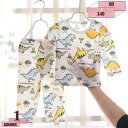 300円OFFクーポン パジャマ 上下セット 男の子 キッズ 長袖 ロングパンツ 綿 ルームウェア ベビー服 肌着 子供用 部屋着 寝間着 ねまき 恐竜柄 かわ...