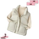 1000円OFFクーポン キッズ ダウンベスト ガールズ 女の子 男の子 男女兼用 チョッキ 袖なし 中綿入り 秋冬 子供服 軽量 保温 防寒 防風 撥水 ター...