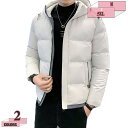 1000円OFFクーポン 中綿ジャケット アウター 外套 ブルゾン ジャンパー コート 厚手コート 防寒着 無地 カジュアル 秋 冬 紳士服 冬服 メンズ ファッション 男性用 軽い着心地 保温性 フード付き スタイリッシュ gratiahome