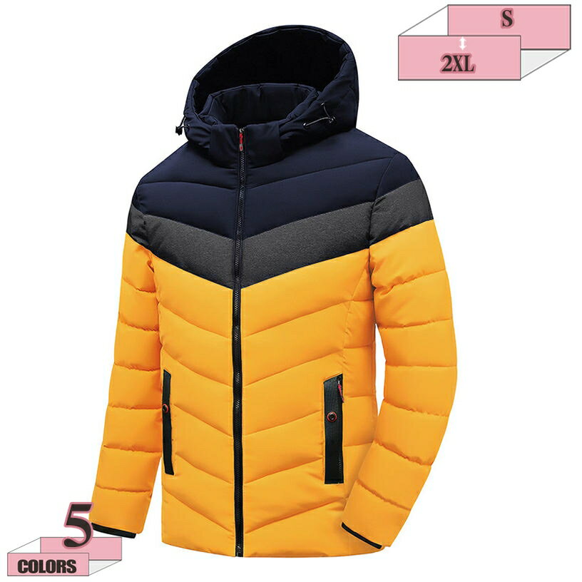 楽天グラティアHOME300円OFFクーポン ダウンジャケット メンズ ショート丈 ダウンコート 厚手 冬 フード取り外し可能 光沢感 防風 保温性 綿入り ダウン 中綿ジャケット 秋冬 シンプル 男性用 おしゃれ かっこいい 普段使い アウトドア デート ウォーキング gratiahome