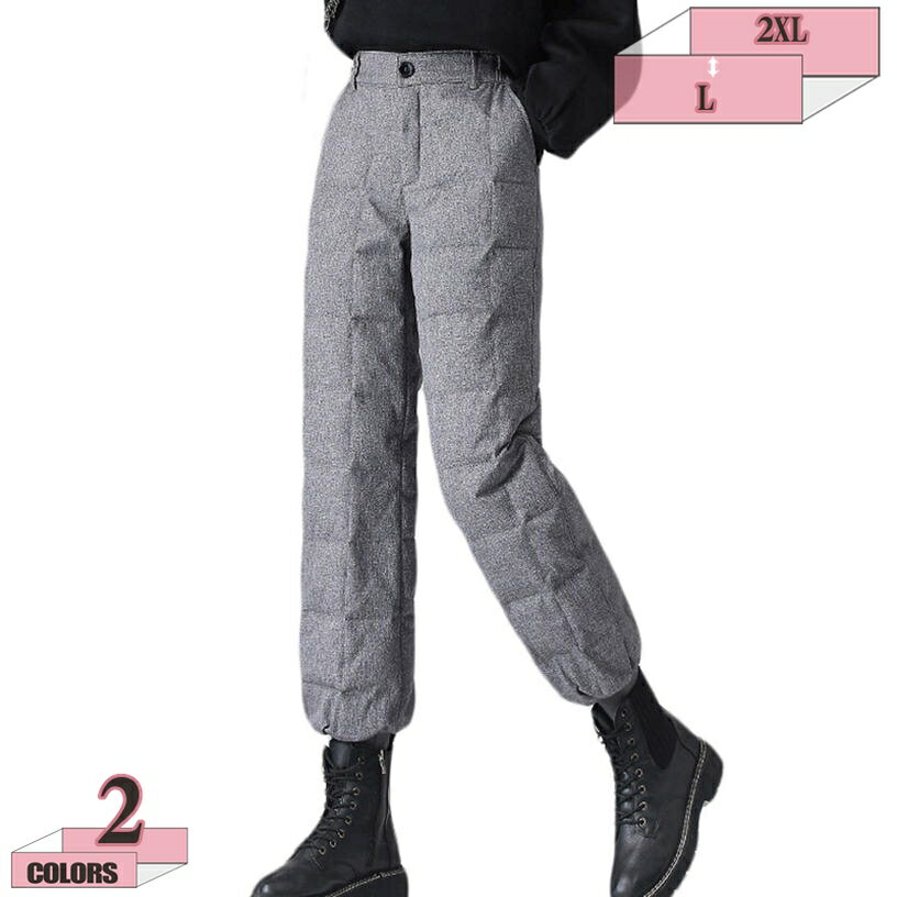 1000円OFFクーポン ダウンパンツ 冬 防寒 軽量 重ね履き 暖かい パンツ 撥水 防風 軽い 軽量 ゆったり ..