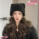 500円OFFクーポン ニット帽 レディース 可愛い 防寒 防風 暖かい 小顔効果 耳あて付き ニット帽子 もこもこ ケーブル編み 秋冬 スキー スノボの防寒対...