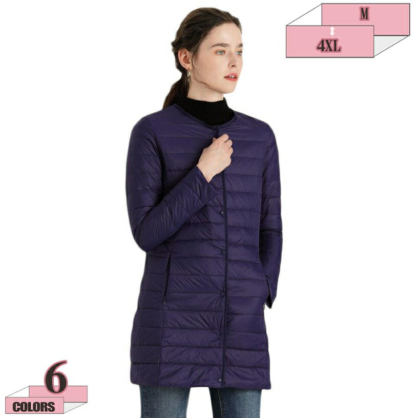 1000円OFFクーポン レディース マキシ丈 ロング ダウンジャケット ダウンコート アウター ダウン ジャケット コート 軽量 防寒ミドル丈 暖かい シンプル 冬 きれいめ おしゃれ 上品 防寒 細見え 母親 女性 コート アウター gratiahome