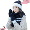 1670円OFFクーポン マフラー ニット帽子 3点セット クリスマスプレゼント ニット帽子 キャップ セット ビーニーキャップ 防寒 保温 運動 ママ 婦人 ...
