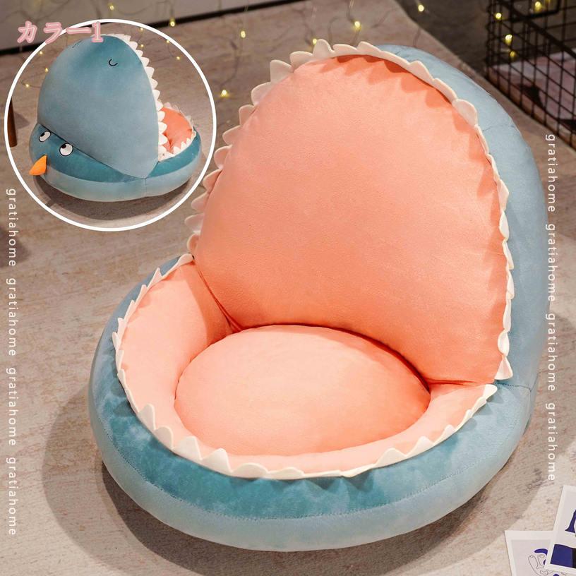 1000円OFFクーポン 座椅子 背もたれ 座布団 椅子クッション チェアクッション ふわふわ 背あて 座ぶとん オフィス 学生 自宅 一人掛けソファー 座り心地 通気性 おしゃれ シートクッション 車用 保温 四季 家庭用 インテリア gratiahome [3]