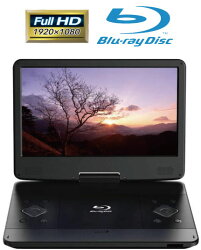 ポータブルブルーレイディスクプレーヤー14インチBlu-rayプレーヤーポータブルブルーレイプレーヤーポータブルブルーレイプレイヤーDVDプレーヤー大画面フルHDフルハイビジョンBD・DVD・CD再生バッテリー搭載首振り可能