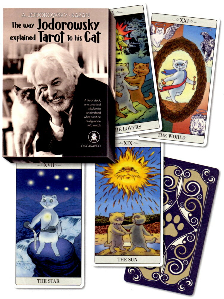 【正規品・直輸入】ホドロフスキー エクスプレイン タロット THE WAY JODOROWSKY EXPLAINED TAROT TO HIS CAT 猫の22枚組マルセイユ版タロットカード