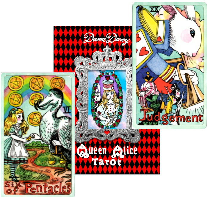 【正規品・直輸入】クイーン アリス タロット 豪華シルバーエッジ Queen Alice Tarot　タロットカード専門店