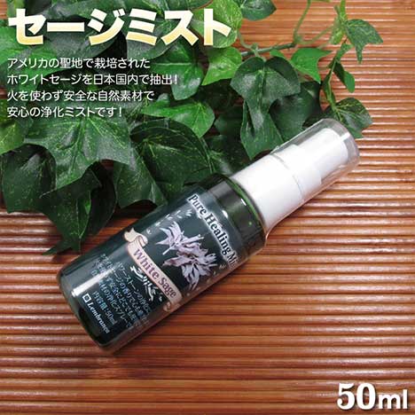 ☆シュッとひと噴き簡単浄化☆・セージミスト〈50ml〉【ポスト投函不可】